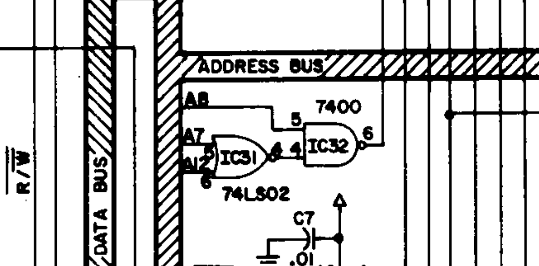 Pin 5 of IC31 is actually connected to A9