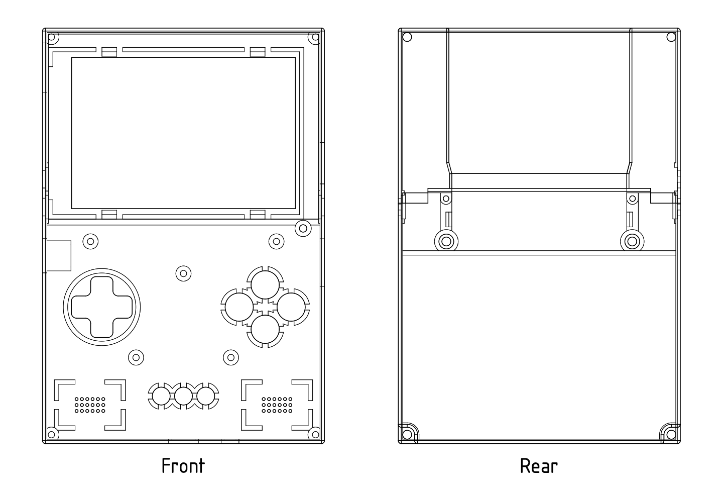 Enclosure technical drawing